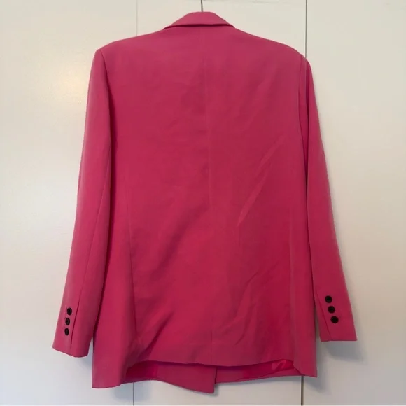 Stradivarius Hot Pink Oversized Dad Blazer - Picture 10 of 11